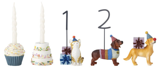 Bloomingville MINI - Salve Birthday Decoration, White, Polyresin (82058445) Bloomingville MINI - Salve Birthday Decoration, White, Polyresin (82058445)