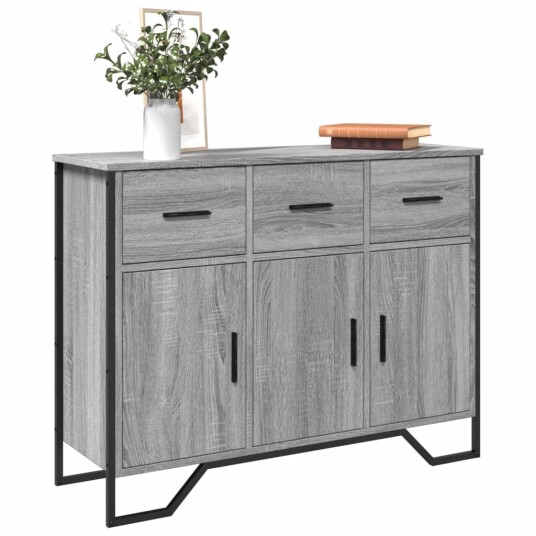 Skjenk grå sonoma 97x32,5x74,5 cm konstruert tre 8721102811302