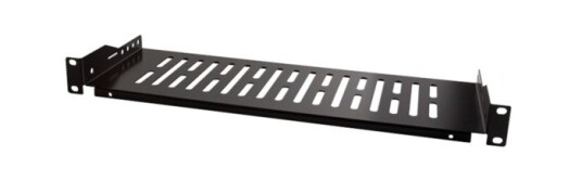 LogiLink 19" 1U Rackmontert Hylle, Svart, Dybde 150 mm