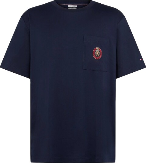Tommy Hilfiger Light Interlock Pocket Crest Tee CARBON NAVY XXL