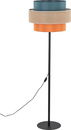 Trio gulvlampe - Grønn / Natur / Oransje Trio gulvlampe - Grønn / Natur / Oransje