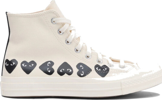 Comme des Garçons Play Herre Sko Hvit 41 EU, Comme des Garçons Play Herre Sko Hvit 41 EU,
