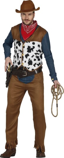 Klassisk Cowboy Kostyme til Mann - X-Large
