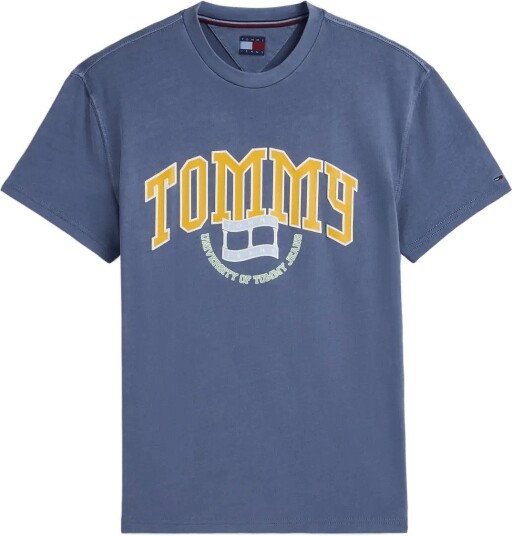 Tommy Jeans Tjm Reg Crest Arch Tee Ext Blue S