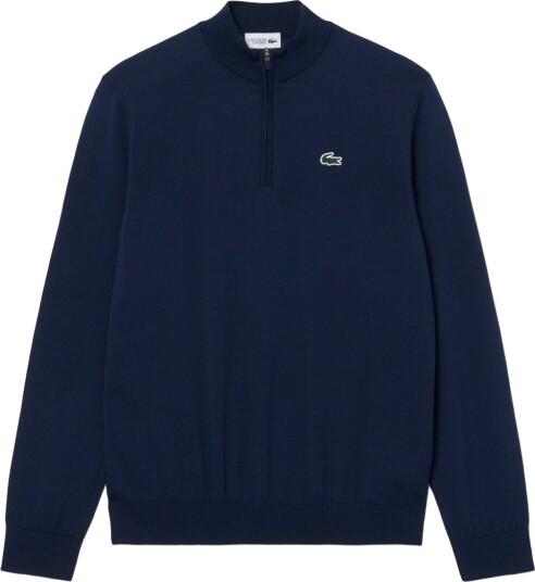 Lacoste Performance 1/4 Zip Windstopper Blå Golfgenser herre Navy (166) Small