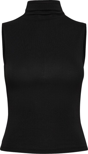 Gina Tricot Funnel Neck Top BLACK (9000) XL