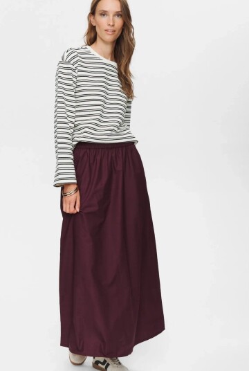 Nümph Nujuny Long Skirt   Burgundy   42