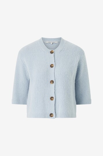 Second Female - Topp Wanda Knit Cardigan - Blå
