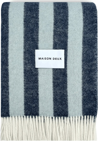 Maison Deux Candy Wrap Blanket   Blue   130X 200CM