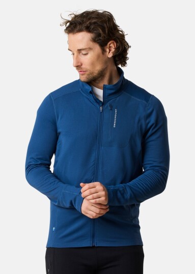 Swedemount Ultra Light Tech Full Zip Denim Blue M Hoodies