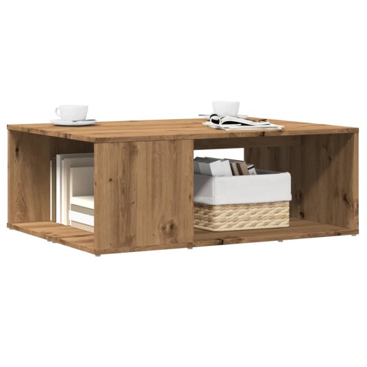 Salongbord artisan eik 90x67x33 cm konstruert tre 8721158439062
