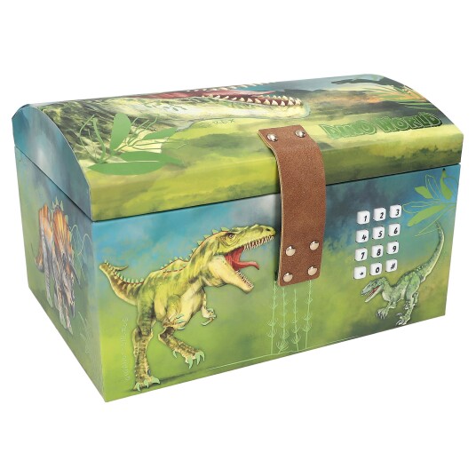 Dino World Treasure Chest With Code, Sound And Light  0412115 