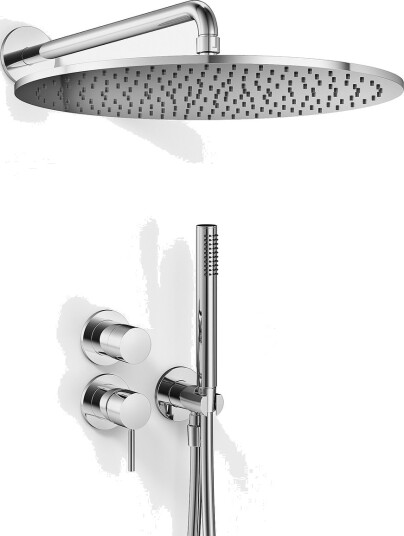 Semplice SBR901 S13 Dusjsett Ø40cm Vegg Krom