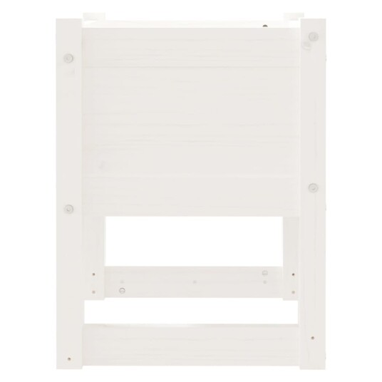 vidaXL Plantekasse hvit 40x40x52,5 cm heltre furu