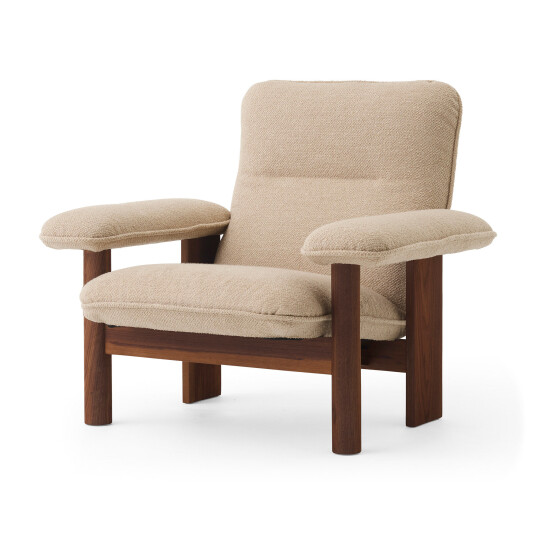 Audo Copenhagen Brasilia Lounge Chair Walnut / Bouclé 02