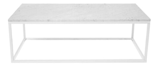 Scherlin Sofabord 11 white, hvitlakkert stativ
