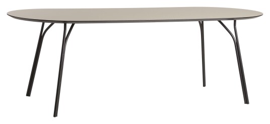 WOUD - Tree Spisebord Beige Fenix laminat, sort, 220