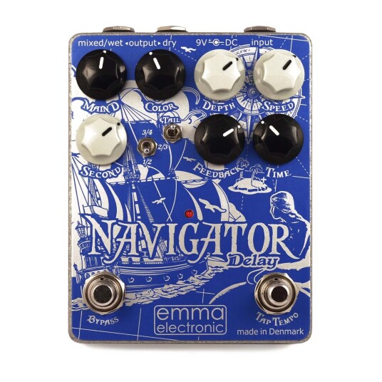 Emma Electronic Navigator Delay Versatile Multi-Head Delay With Taptempo Emma Electronic Navigator Delay Versatile Multi-Head Delay With Taptempo