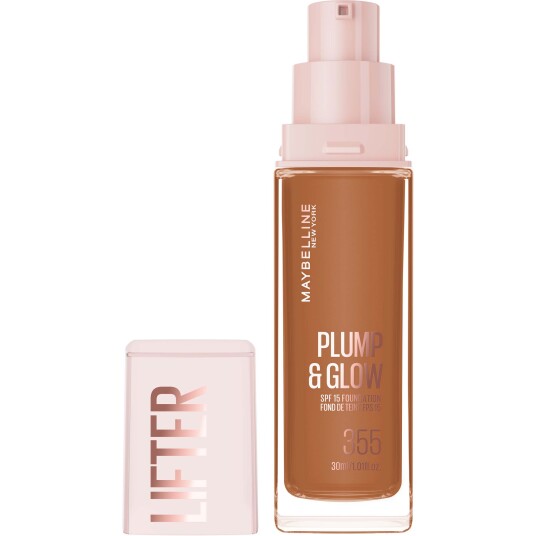 Maybelline New York Lifter Plump & Glow Foundation 355 - Fuktighetsgivende og Glødgivende