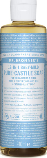 Dr. Bronner's Liquid Soap Neutral-Mild 475ml Dr. Bronner's Liquid Soap Neutral-Mild 475ml