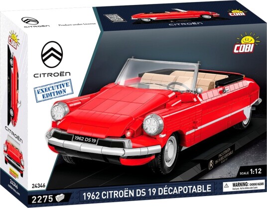 Cobi 1962 Citroën DS 19 Byggesett 1:12 2275 deler Rød