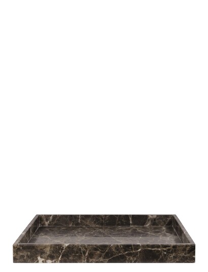 Mette Ditmer Marble Deco Tray - Brown - W30X L40X H4CM