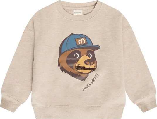 Minymo Sweatshirt Ls BEIGE MELANGE 116 Minymo Sweatshirt Ls BEIGE MELANGE 116