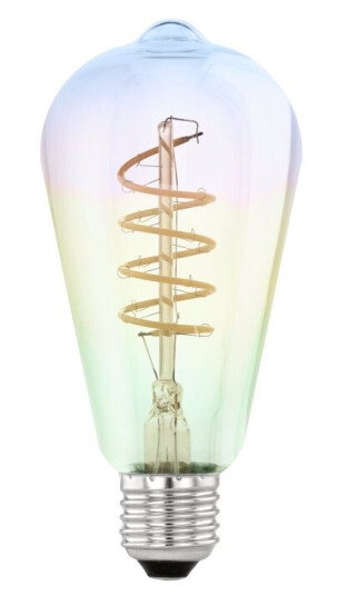 Eglo Led-Filamentlyspære Form: St64 E27 4 W Ekvivalent 21 Varmt Hvitt Lys 2000 K Iriserende Eglo Led-Filamentlyspære Form: St64 E27 4 W Ekvivalent 21 Varmt Hvitt Lys 2000 K Iriserende