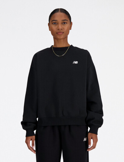 New Balance Sport Essentials Fleece Crew - Black - XS New Balance Sport Essentials Fleece Crew - Black - XS