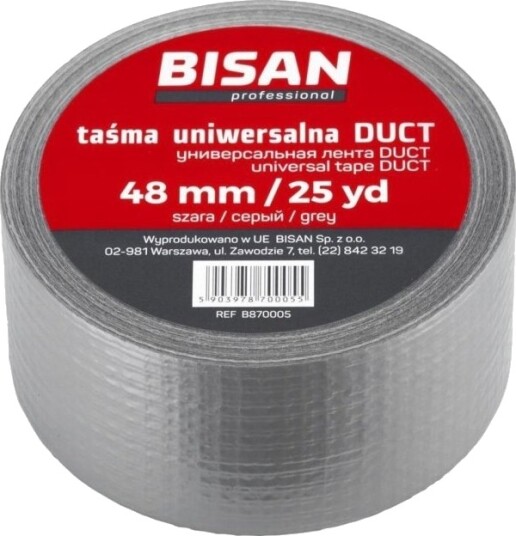 Bisan Tasma Universal Duct 48 Mm / 50 Yd Grå