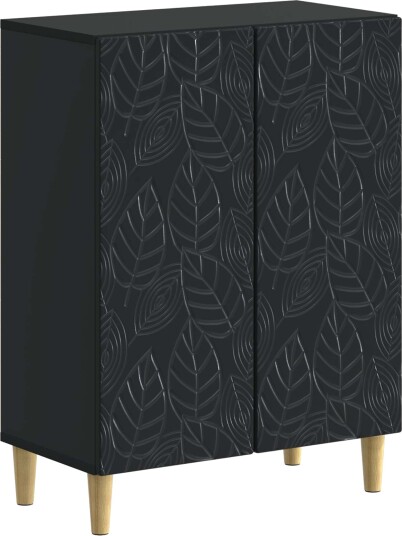 vidaXL Baderom Oppbevaringsskap DELFT Svart 59,5 x 31 x 80 cm