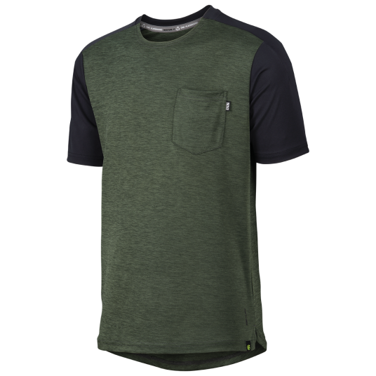 IXS Flow+ Jersey Olivengrønn/Svart IXS Flow+ Jersey Olivengrønn/Svart