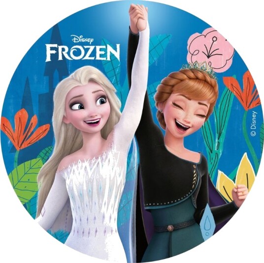 Kakebilde Frost Elsa Og Anna 15,5cm Kakebilde Frost Elsa Og Anna 15,5cm