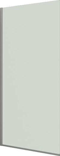 Dansani Match D Dusjvegg 117 cm Klart Glass Satinprofil