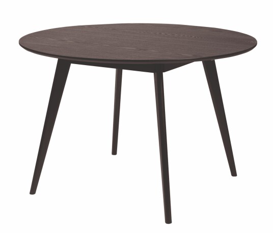 Rowico Home Yumi spisebord Svartbeiset ask 115 x 115 cm Svart