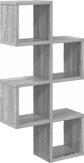 vidaXL Vegghylle Veggmontert Grå Sonoma 39 x 15 x 76 cm Konstruert tre