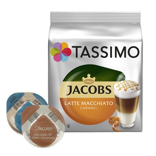 Tassimo Jacobs Latte Macchiato Caramel til Tassimo. 16 kapsler Tassimo Jacobs Latte Macchiato Caramel til Tassimo. 16 kapsler