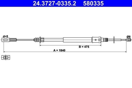 Bremsewire ATE 24.3727 0335.2