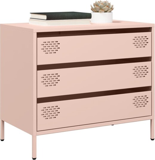 Skjenk rosa 68x39x58,5 cm kaldvalset stål 8721102930508