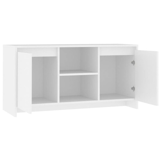 vidaXL TV-benk hvit 102x37,5x52,5 cm sponplate
