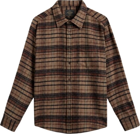 Portuguese Flannel, Herre, Skjorter, Brun, XL,
