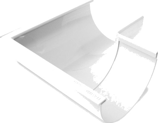 Plastmo 12" utvendig gjæring 90°, hvit white 120