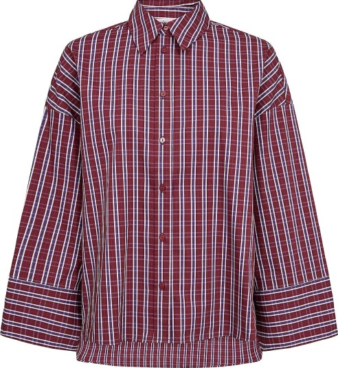 co’couture Skjorte ReneeCC Check Cuff Shirt Rød co’couture Skjorte ReneeCC Check Cuff Shirt Rød