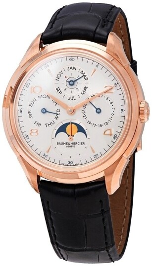 Baume & Mercier Herreklokke M0A10306 Clifton Sølvfarget/Lær