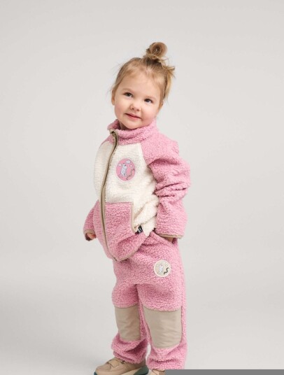 Reima Moomin Kramgo fleecejakke til barn grey pink (122) 122 Reima Moomin Kramgo fleecejakke til barn grey pink (122) 122