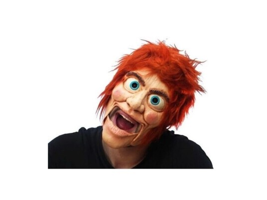 Partychimp Dukkemaske Med Bevægelig Mund
