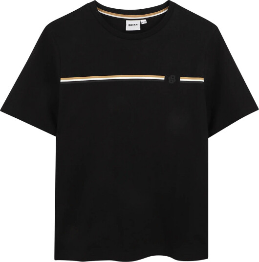 BOSS Short Sleeves Tee Shirt Black 104 BOSS Short Sleeves Tee Shirt Black 104