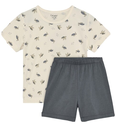 CeLaVi Summer Pyjamas Set  Boys   Cream   90