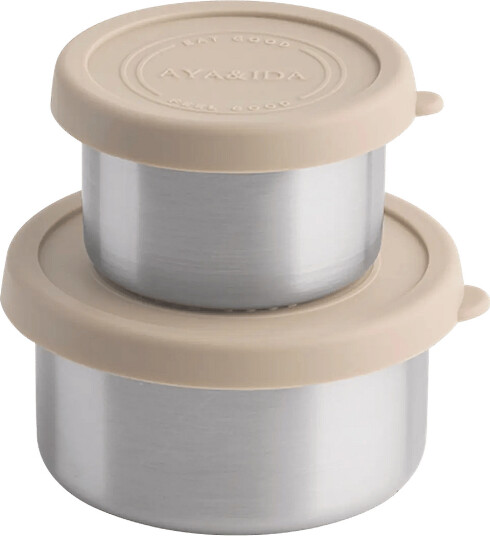AYA&IDA Snack Containers Beige 100+200ML