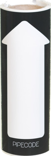 Rørkode Rørmerke Svart nr. 70 160 mm x 10 m Rørkode Rørmerke Svart nr. 70 160 mm x 10 m